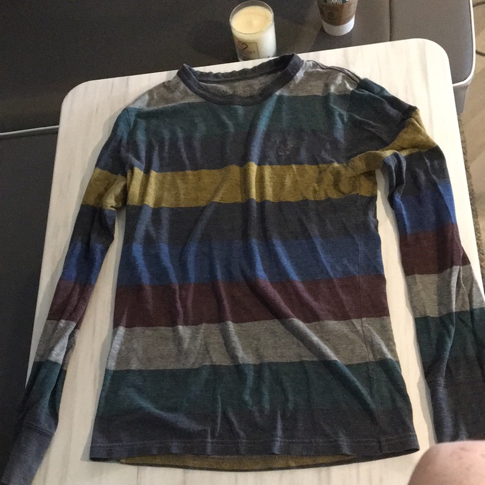 A long sleeve mens xs athletic fit shirt.